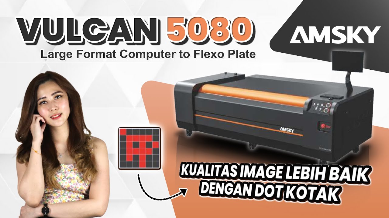 Large format CTP Flexo Vulcan 5080 untuk percetakan packaging - AMSKY INDONESIA official