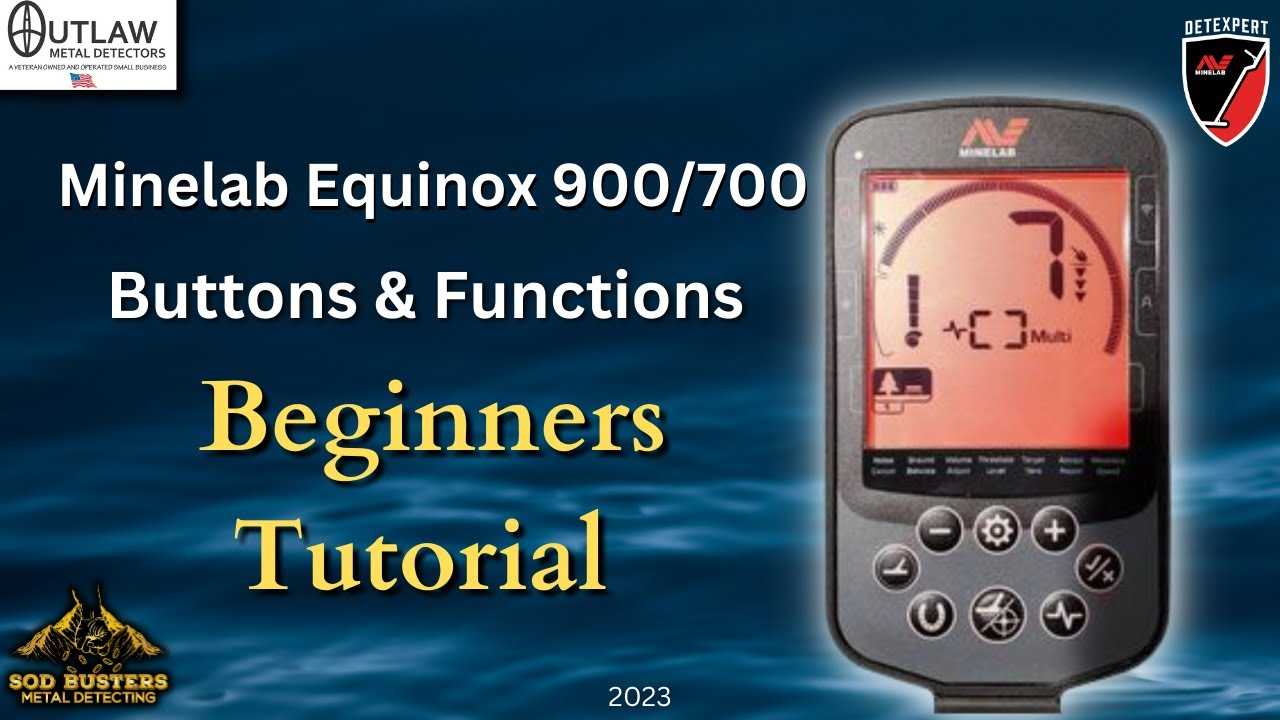 Minelab Equinox 900 700 Buttons & Functions Tutorial