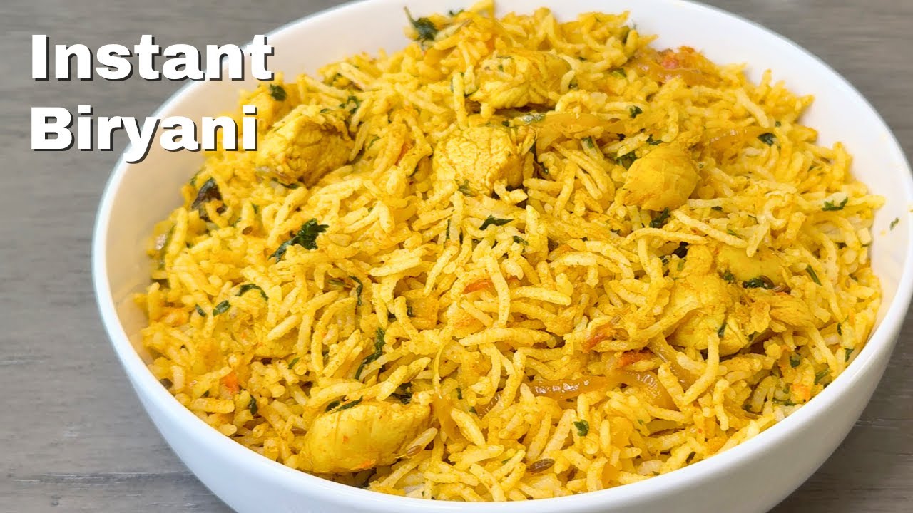 Instant Chicken Biryani Recipe | Quick & Easy Weekday Meal
