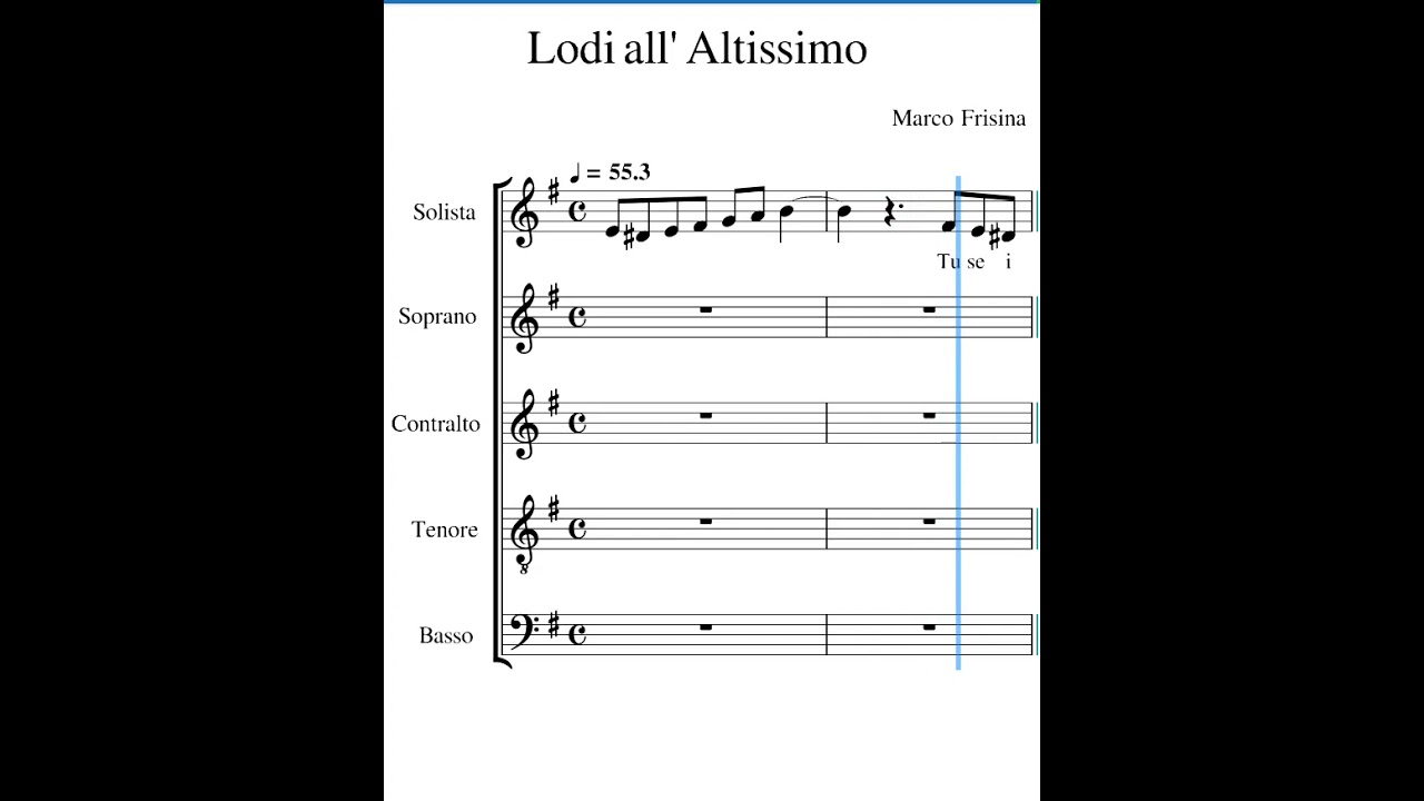 Lodi all' Altissimo Frisina solista