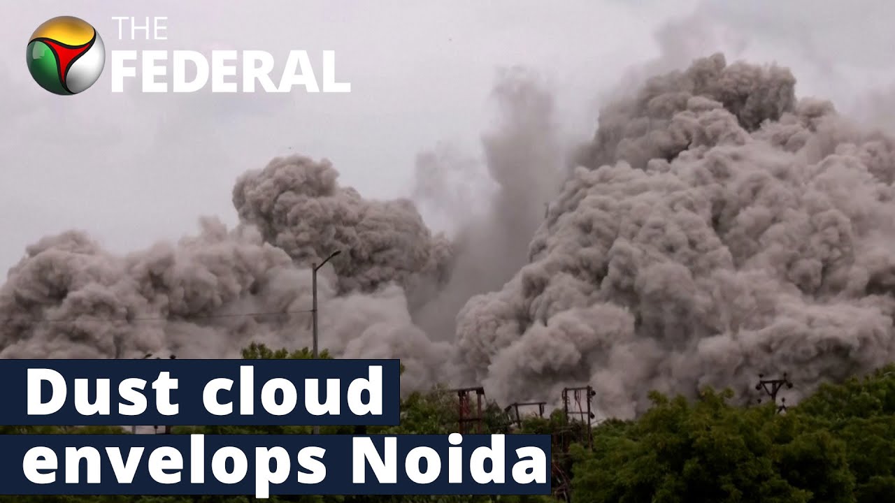 Noida residents tackle dust, debris post twin-towers razing | The Federal