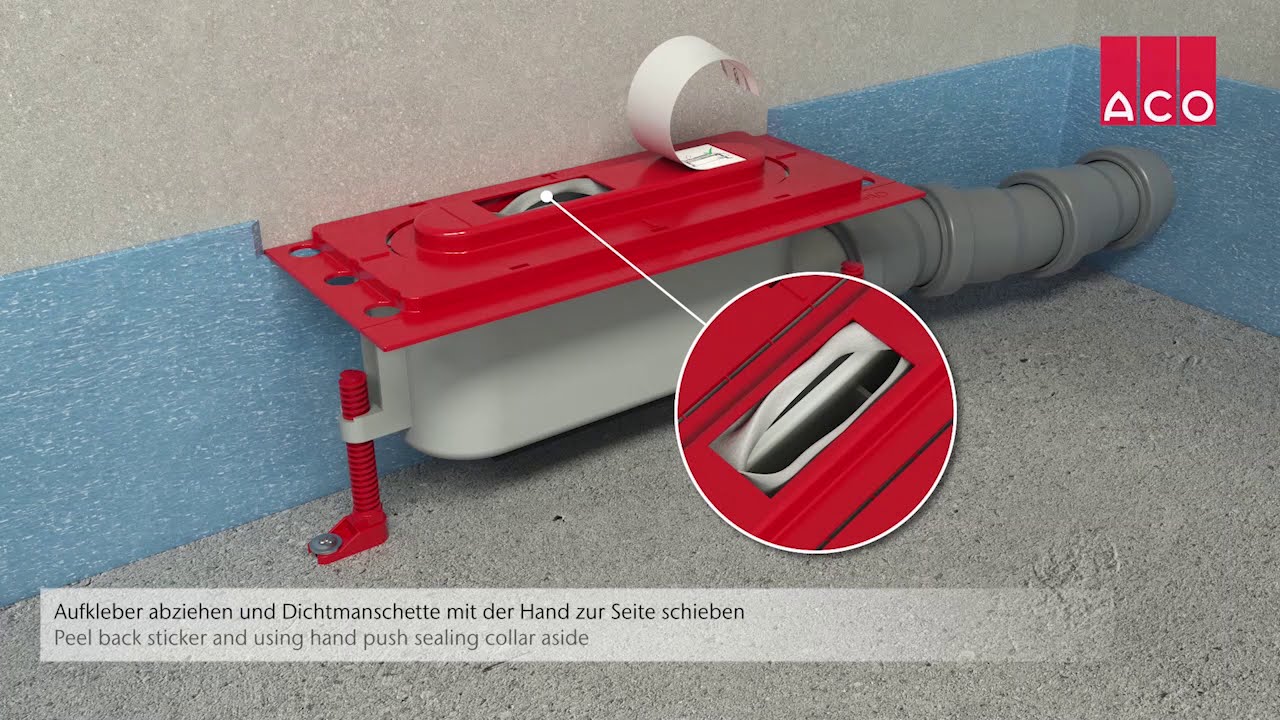 ACO ShowerDrain S+ Duschrinne - Einbauvideo