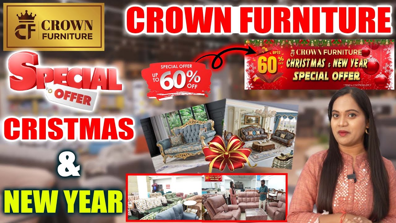 CROWN FURNITURE SHOP || CRISTMAS & NEW YEAR SPECIAL OFFER UPTO 60% | @BRKUpdates
