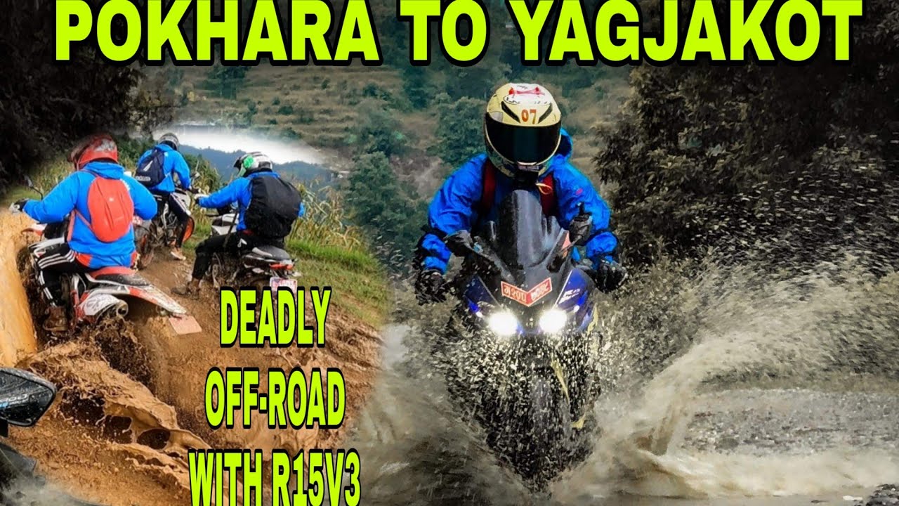 Off-road with my bike R15V3||Pokhara to yangakot || Group ride