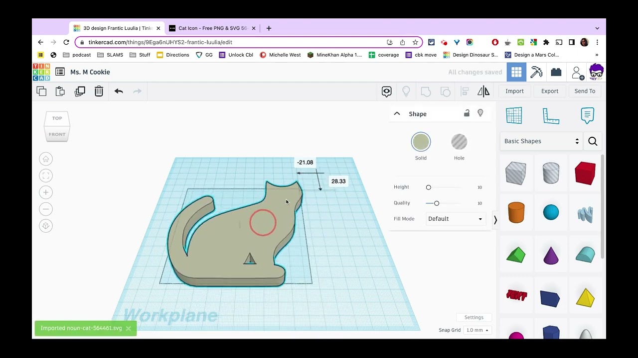 Tinkercad Cookie Cutter