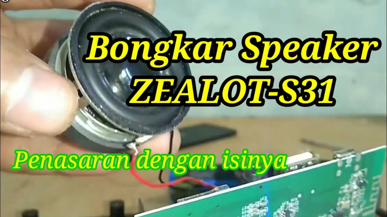Bongkar speaker Zealot-S31