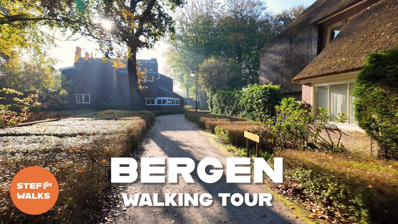 Charming Dutch Art Village - Bergen Walking Tour 4K