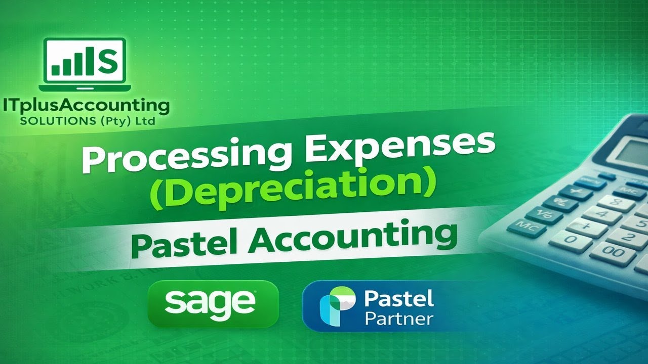 Processing expenses(depreciation)- Pastel Accounting
