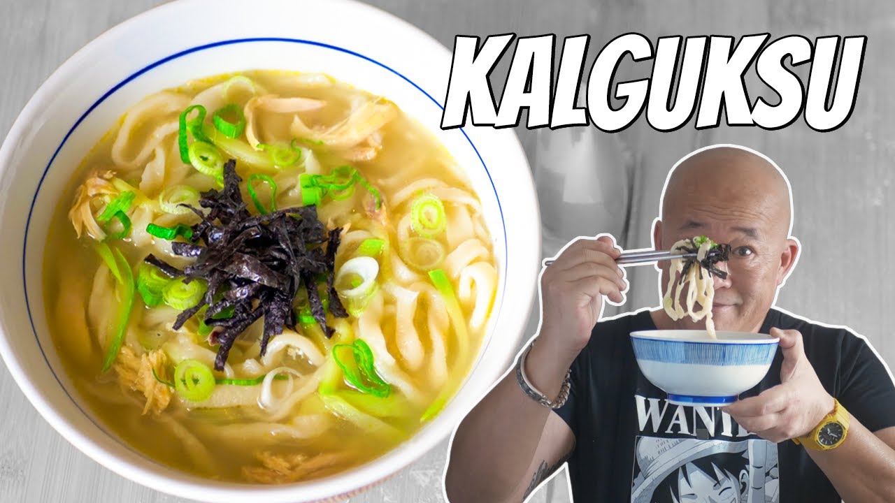 Soupe coréenne : Kalguksu au poulet - Le Riz Jaune