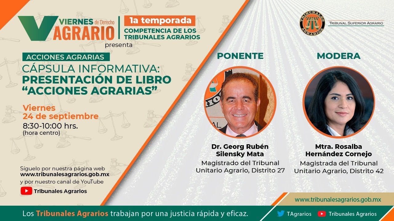 24/09/21. VDA. Presentación del libro: “Acciones agrarias”