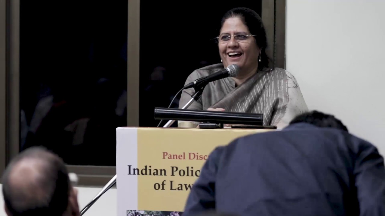 Advocate Vrinda Grover at the launch of the Status of Policing in India Report 2019