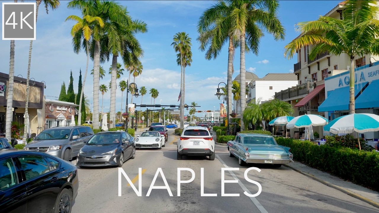 Naples Florida Driving Tour 4K | Port Royal Mega Mansions, Aqualane Shores & Downtown Naples