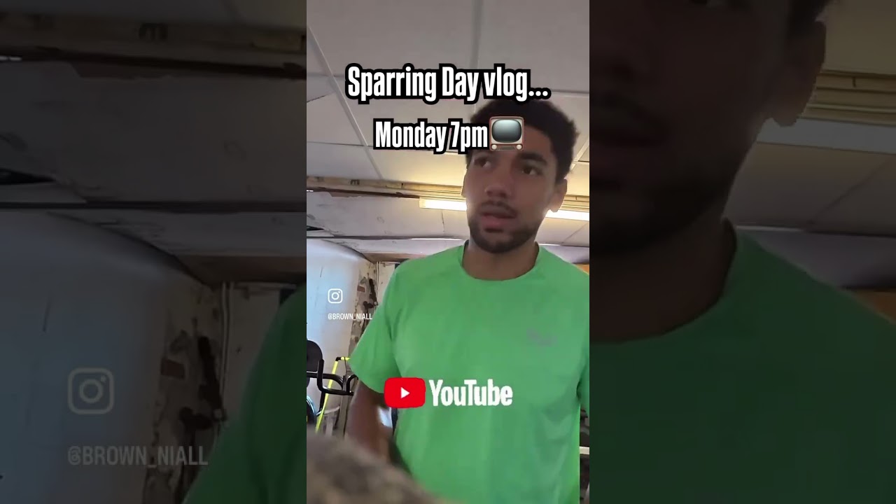 Sparring Day vlog out Monday 7pm📺 #vlog #funny #boxing #sparring #gym
