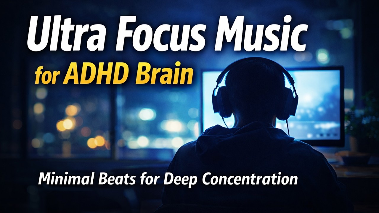 ADHD Focus Music for Studying & Deep Work – Minimal Distraction Beats