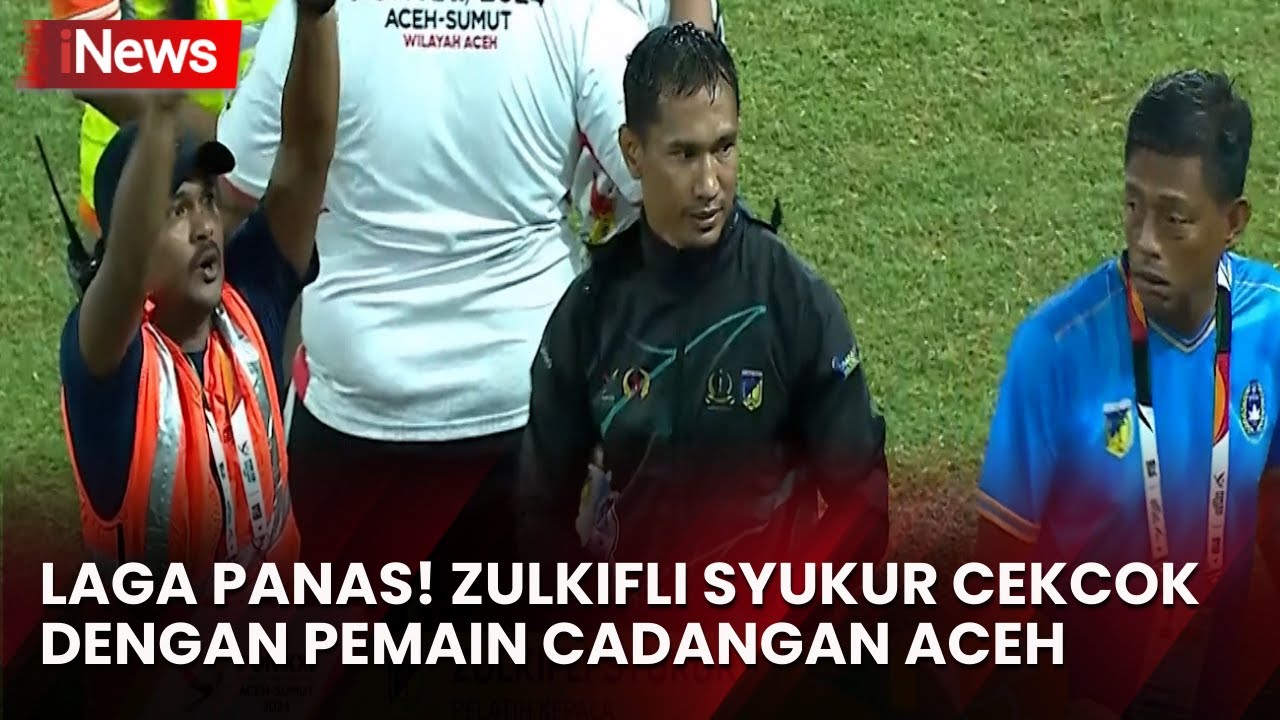 Panas! Pelatih Sulteng Cekcok dengan Pemain Aceh di Bangku Cadangan
