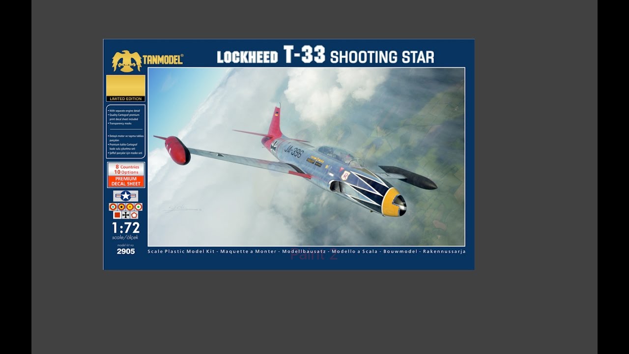 Tanmodel 1/72 T-33 Shooting Star In-box Review