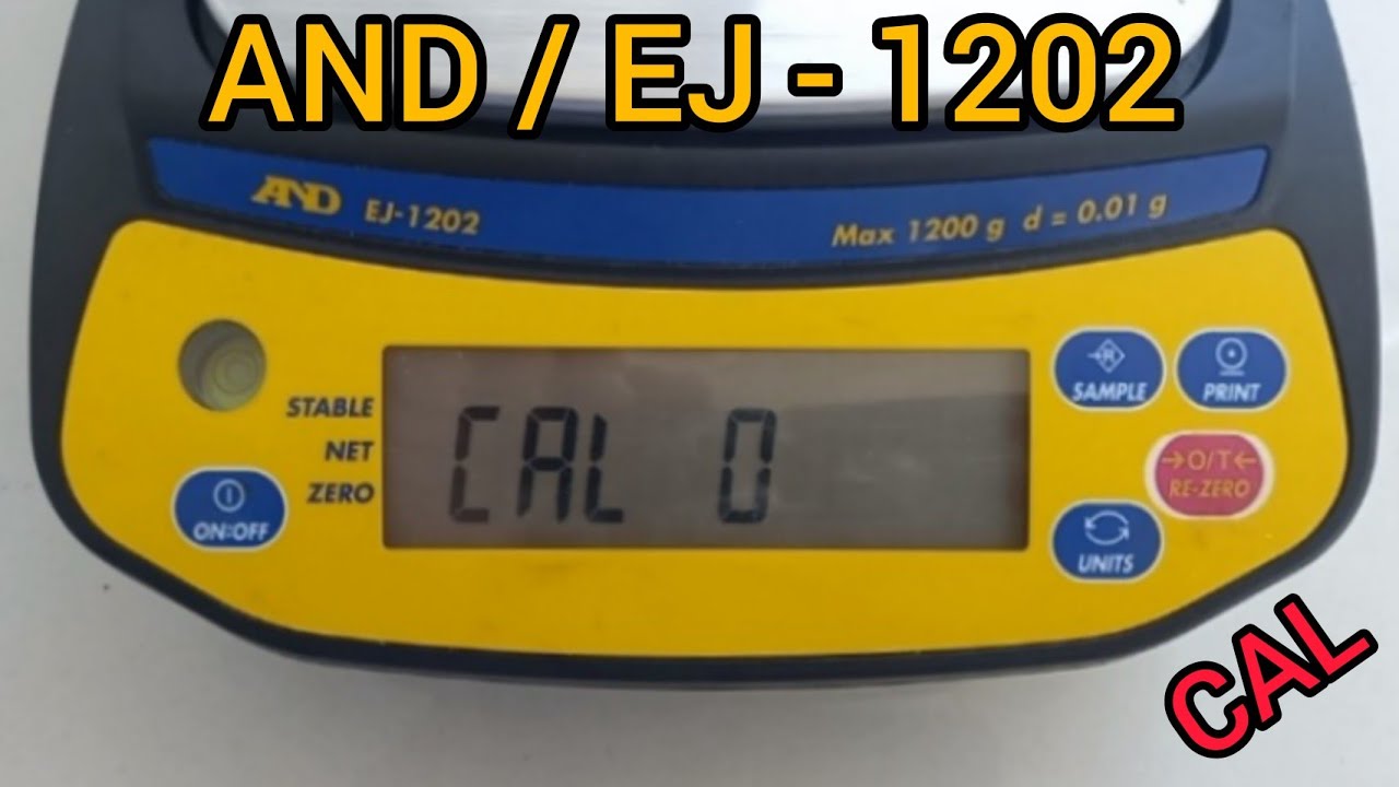 Ajuste de Balanza AND Modelo EJ-1202/ EJ-123/EJ-303/EJ-3002 Weigt scale calibration