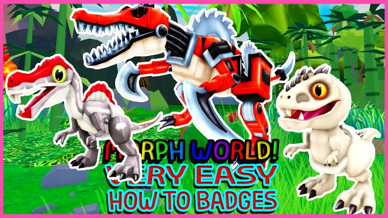 Roblox Update - New Gamepass And How to get 2 Badges in Morph World ( MECHA SPINOSAURUS )