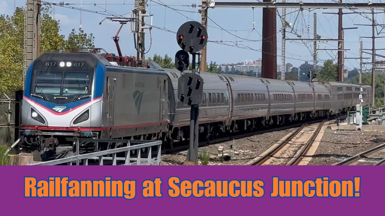 Railfanning at Secaucus Junction! NJ Transit, Amtrak, and MTA Trains for 100 Subscribers!