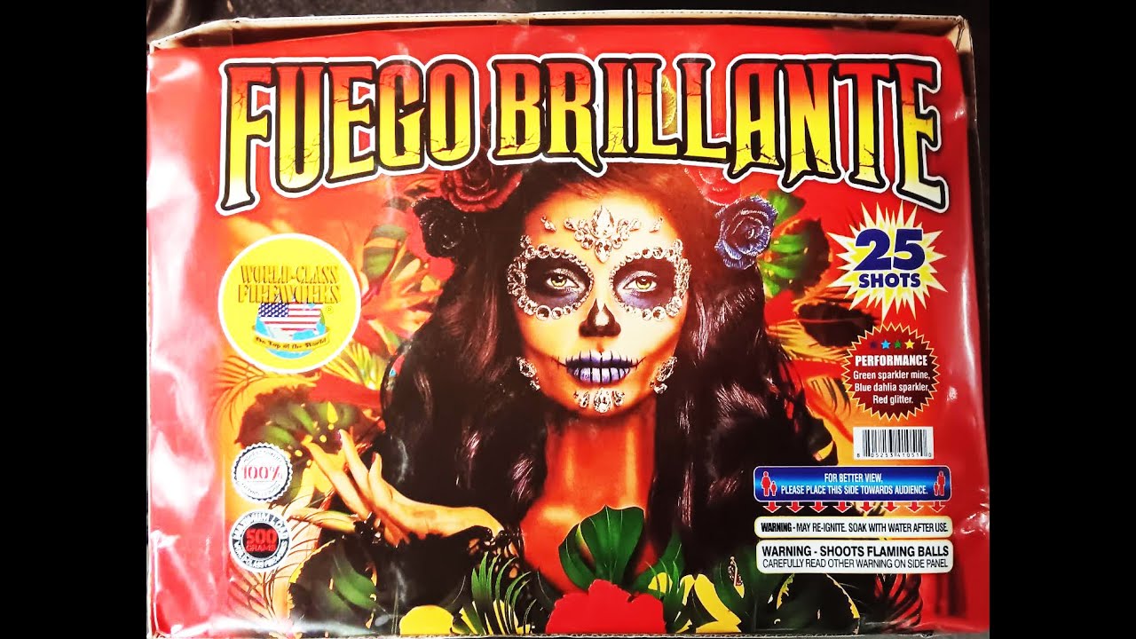 FUEGO BRILLANTE BY (WORLD CLASS FIREWORKS) 25 SHOT 500 GRAM