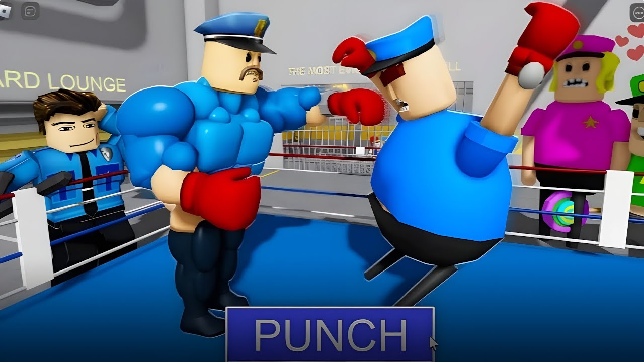 BOXER BARRY'S PRISON RUN!😱😰😨(Obby) #newgameinroblox #robloxrobloxlog video #newupdateinrobloxbedwars