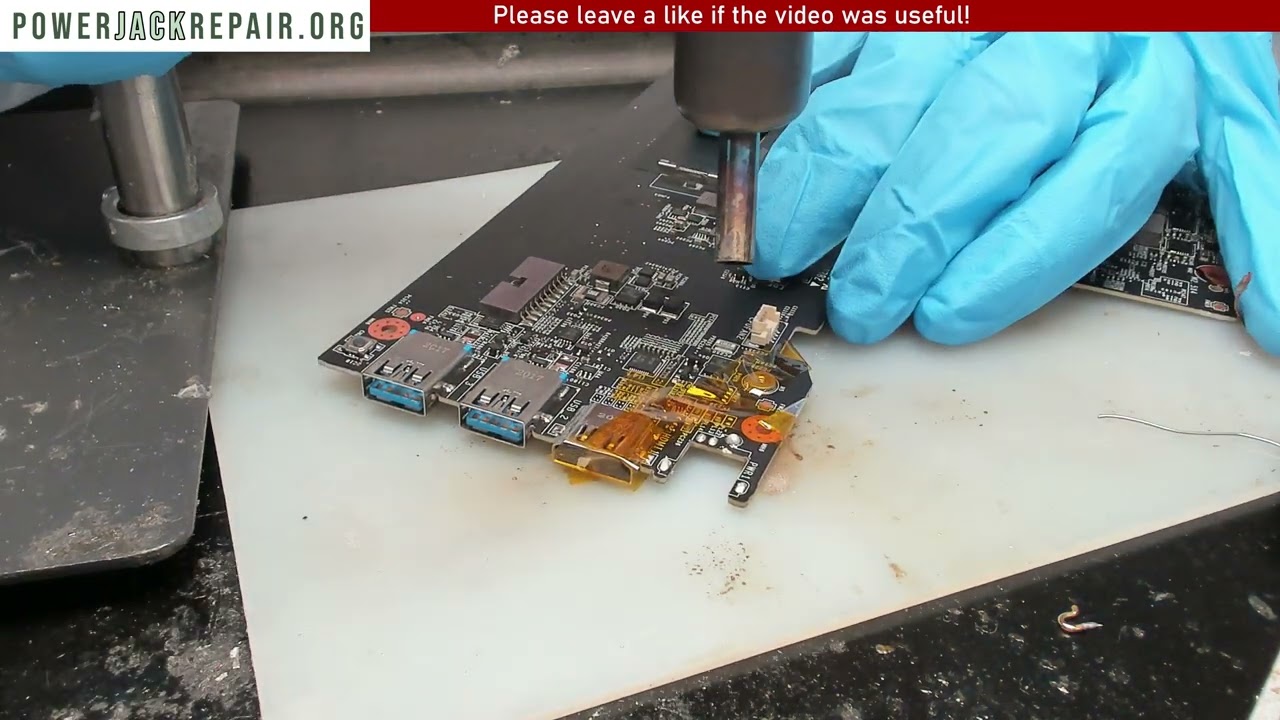 How to fix repair a broken power jack on laptop charge port no power not charging MSI GF75 10SDR
