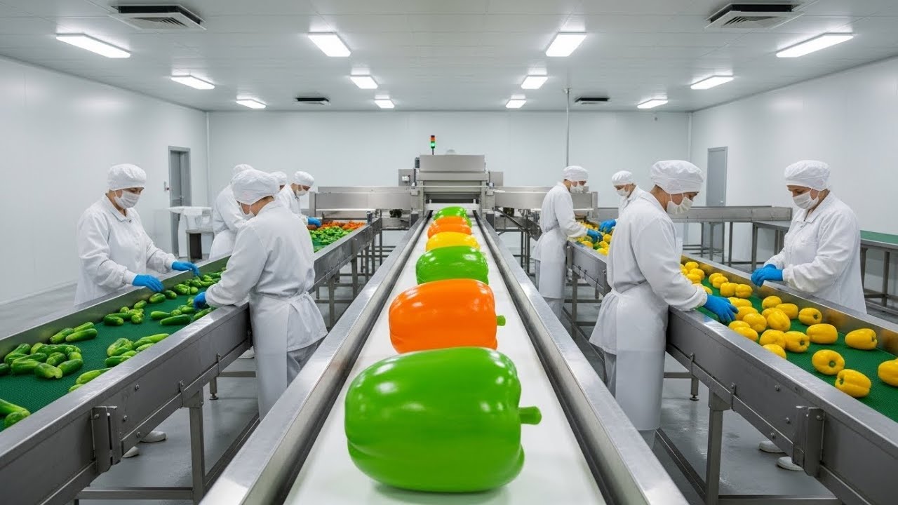 Inside the Frozen Vegetable Factory – From Farm to Cold Storage (Full Process)