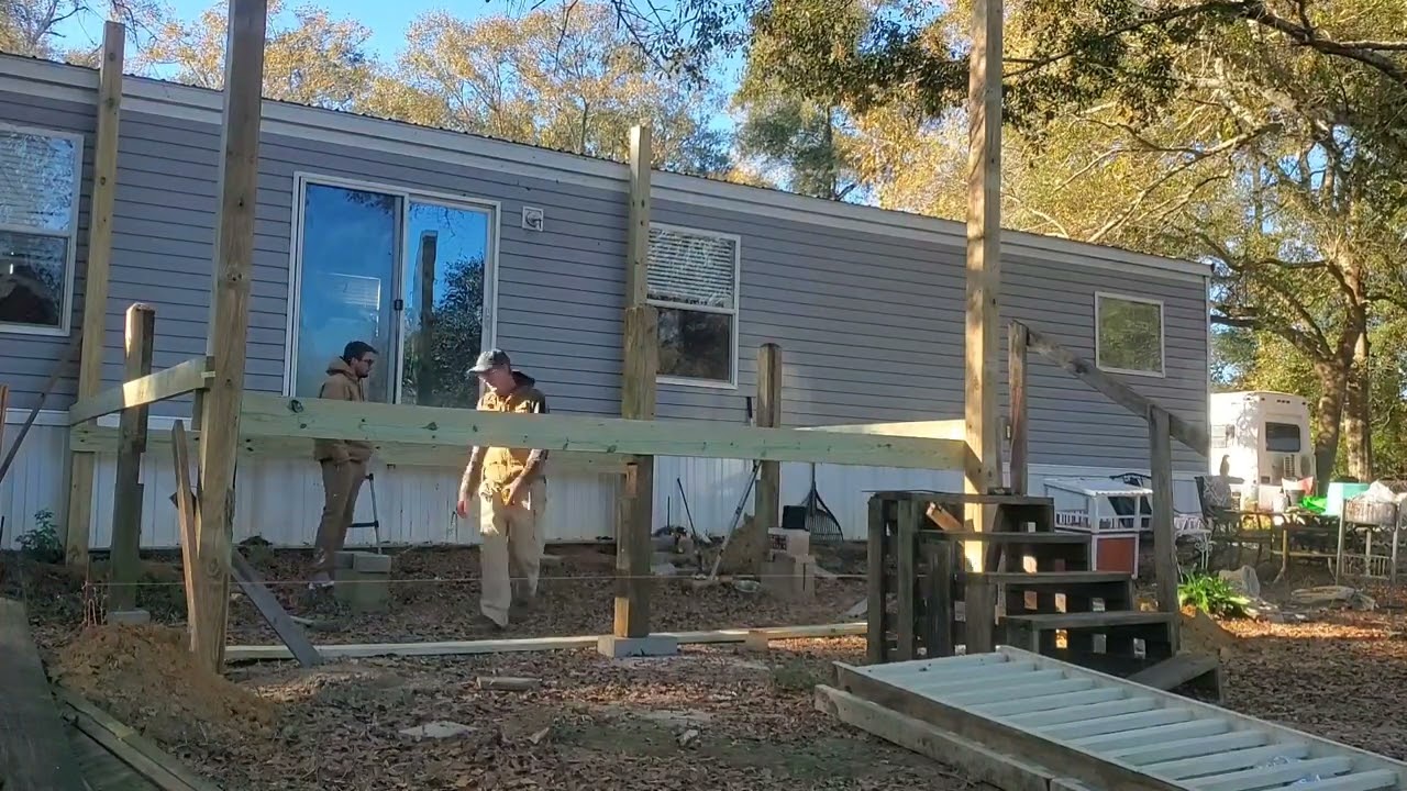 16' x 16' deck build