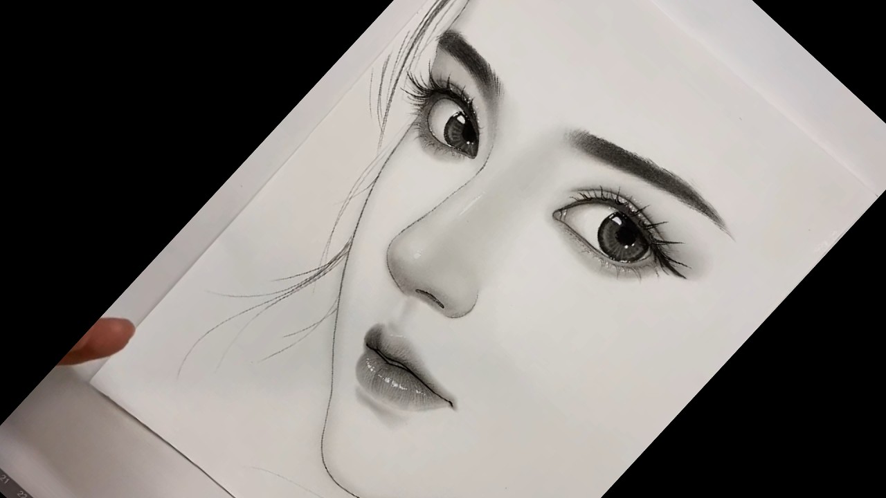 Learn to draw Hyper Realistic Girl Lips and Eyes Step by Step