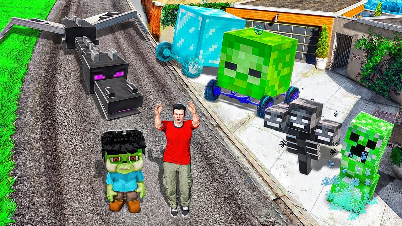 Colectez TOATE Masinile MINECRAFT in GTA 5!