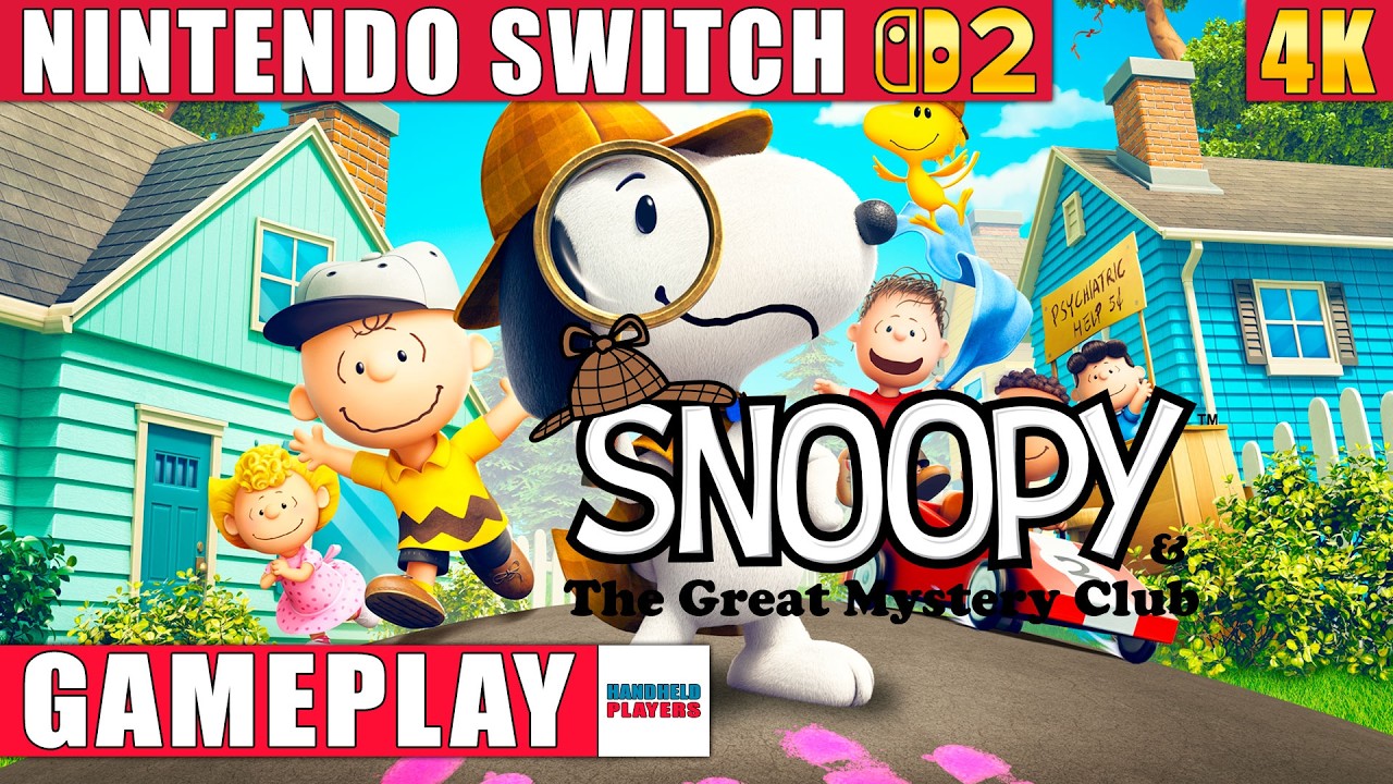 Snoopy & The Great Mystery Club Nintendo Switch 2 Gameplay in 4K