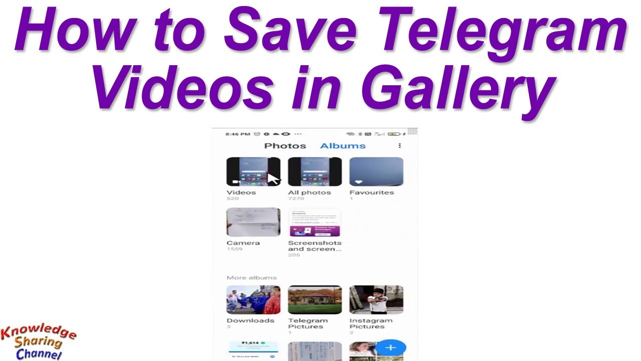 How to Save Telegram Videos in Gallery ! How to Download Video from Telegram