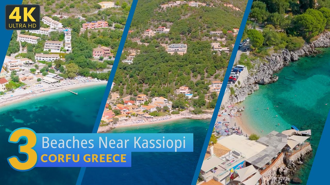 Corfu Greece: 3 Stunning Beaches Near Kassiopi Corfu - Kaminaki Nissaki and Kalami