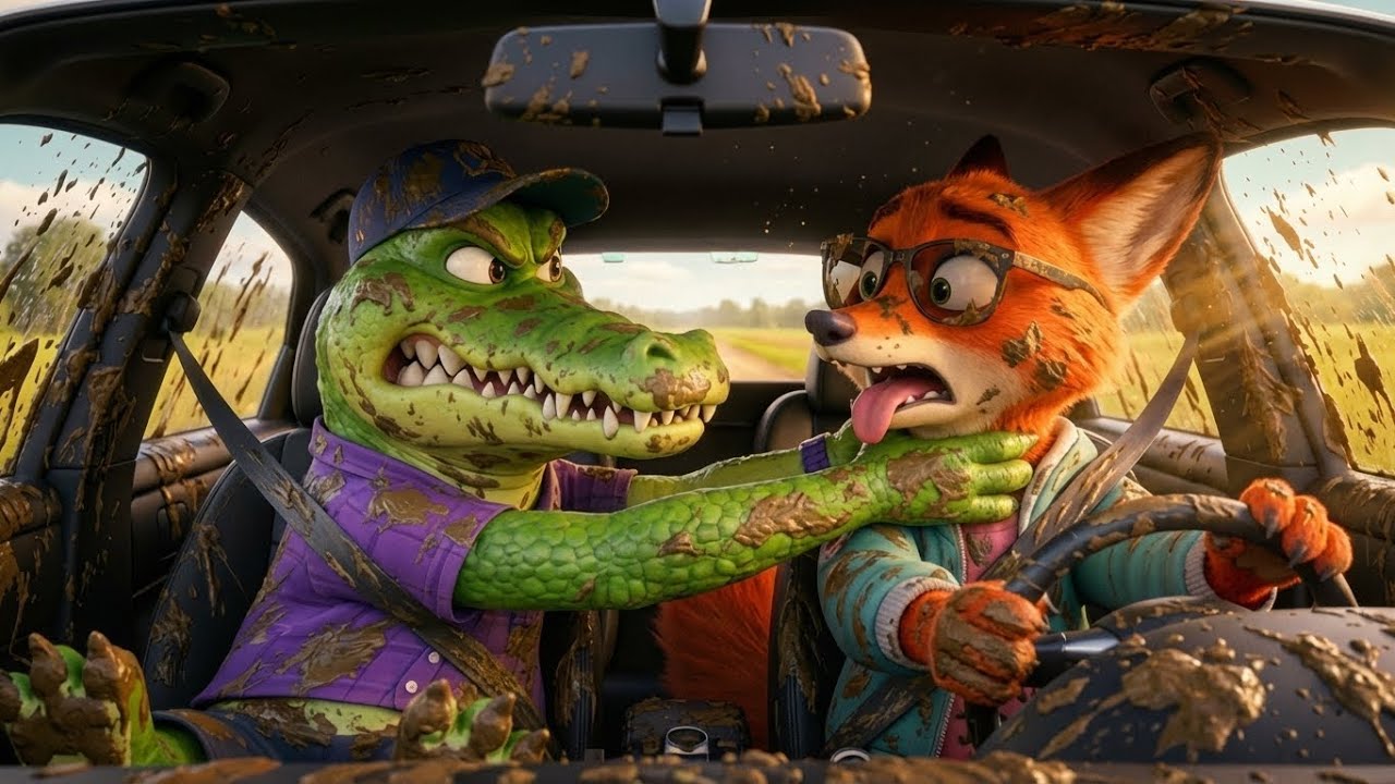 Fox & Crocodile’s Rainy Road Trip – Funny 3D Cartoon Adventure with an Emotional Twist | Mama Toons