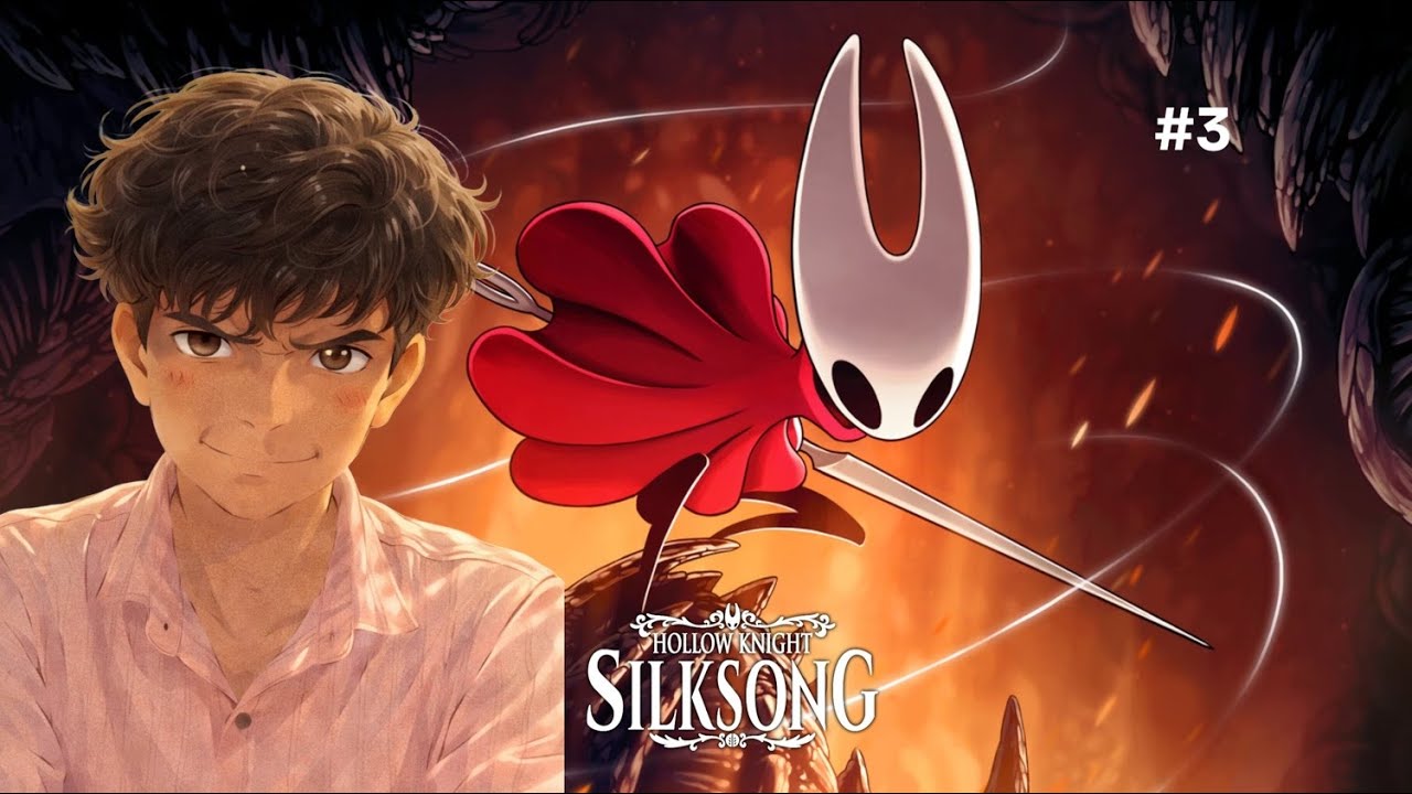 Playing Hollow Knight: Silksong #3 making gare upgrades and beating side bosses 😭