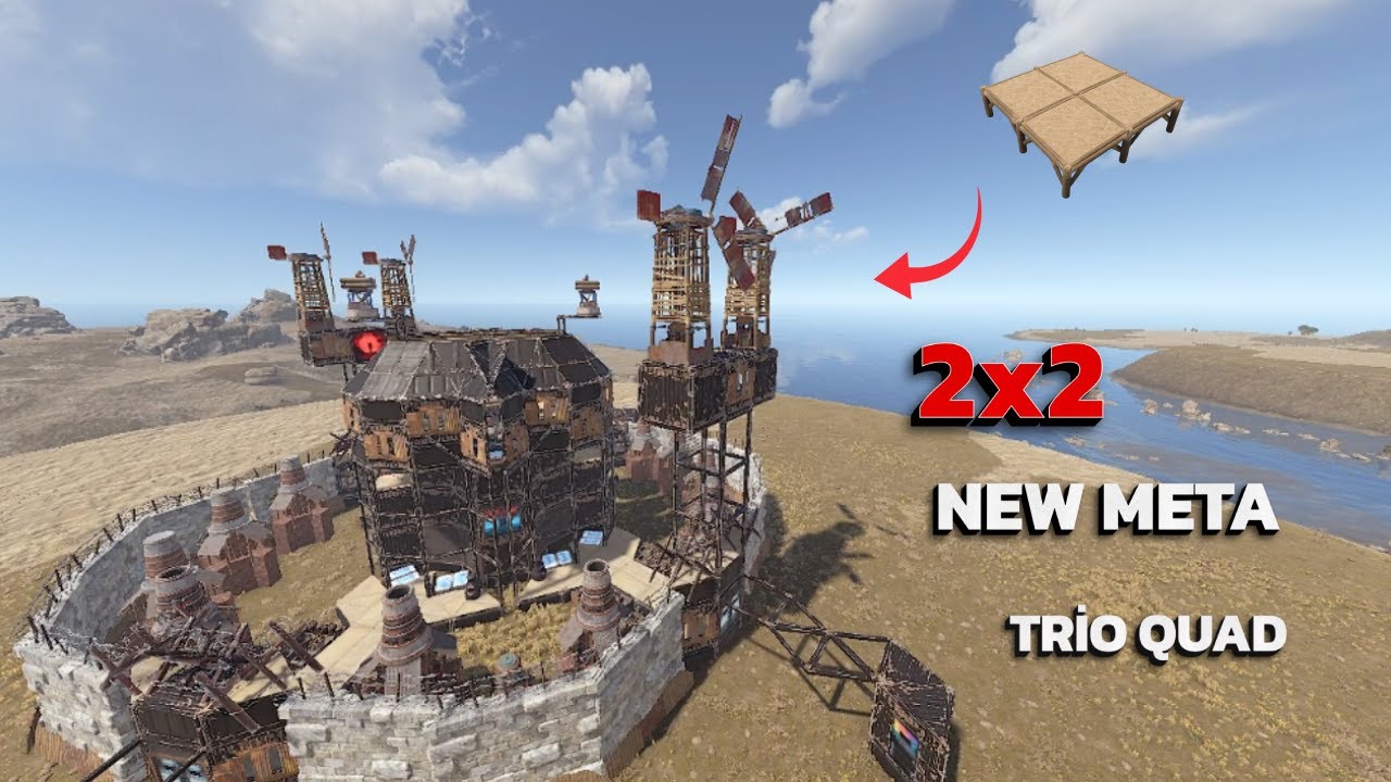 (NEW) The Black Rust 2x2 Rust Base Design 2025 (NEW META)