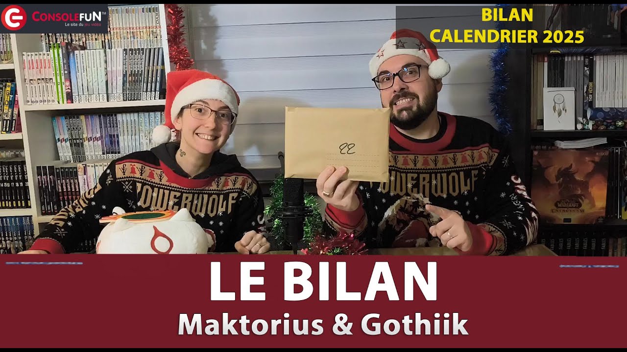 🎄 Bilan LIVE – Calendrier de l’Avent 2025 ConsoleFun avec Gothiik & Maktorius🎮