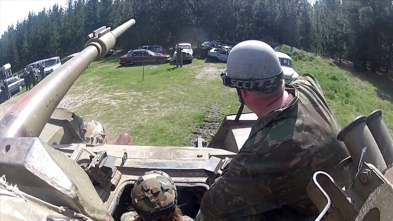 The Highway Patrol Crush Cars With Tanks In Christchurch