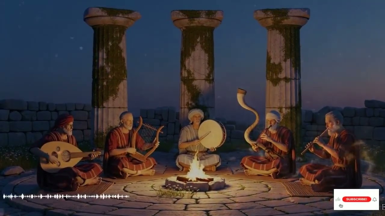 Desde Jerusalén Antigua Elevan Cánticos Hebreos Shofar E Instrumentos En Gloria A Adonai