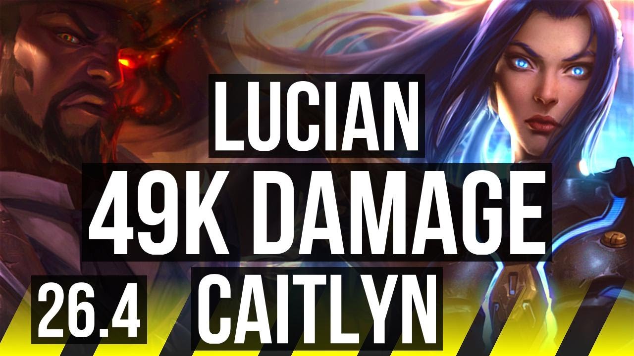 LUCIAN & Braum vs CAITLYN & Milio (ADC) | Good KDA: 16/2/9, 49K damage | KR Master | 26.4