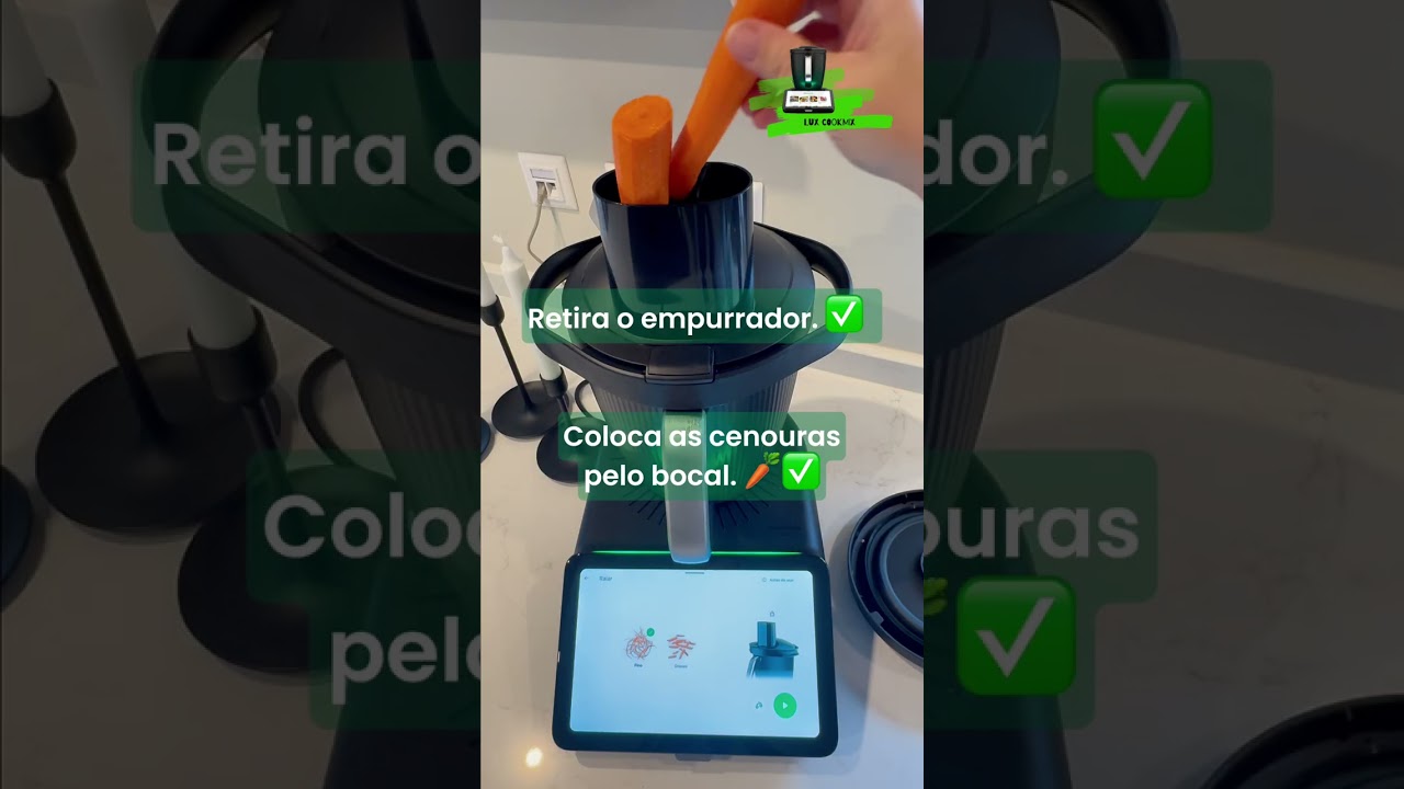 Modo Ralar Fino Cenouras na Bimby®Thermomix® TM7