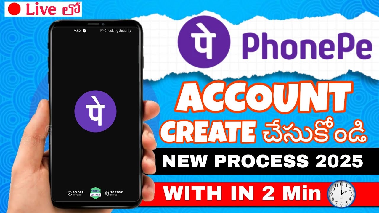 Create Phonepe Account In Telugu 2025 New Process  #phonepe #account