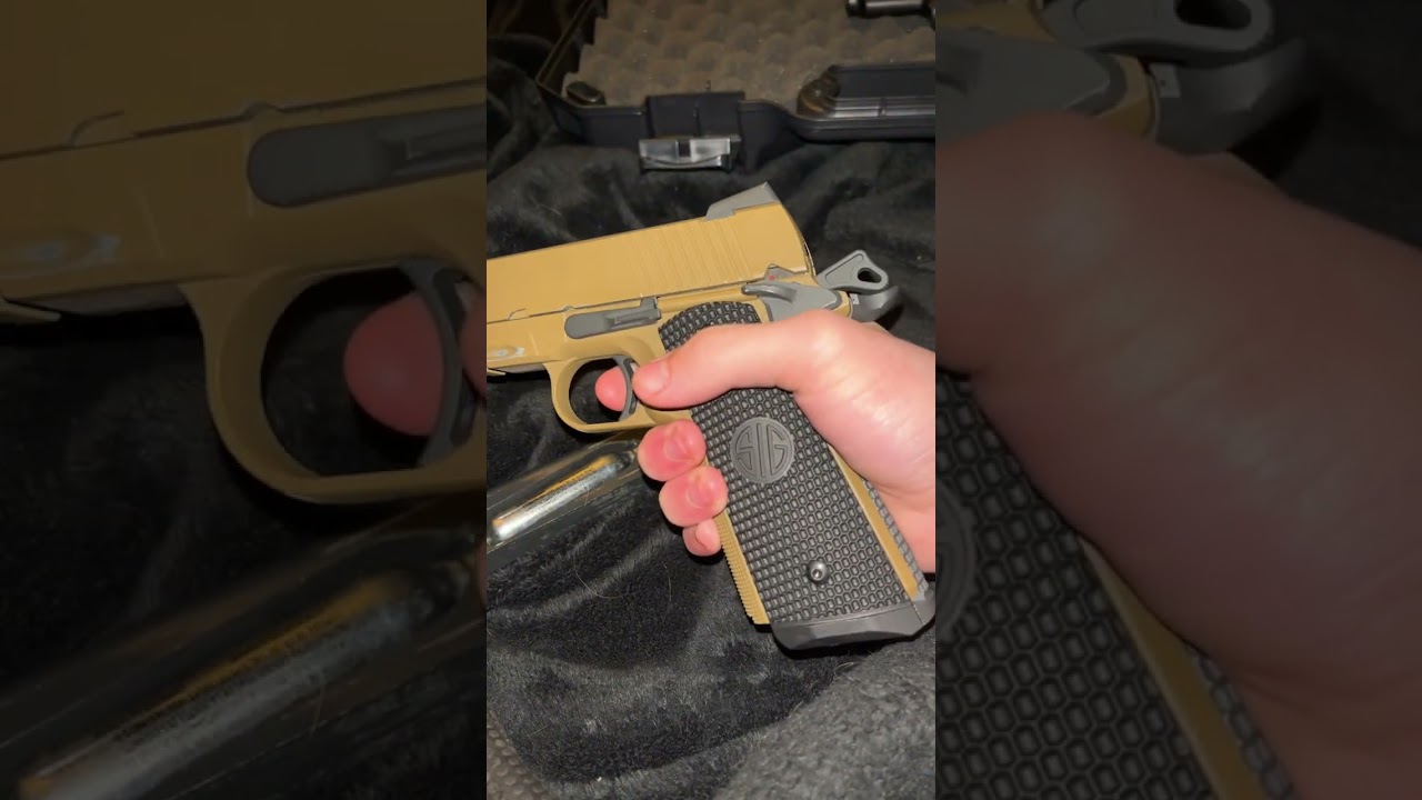 sig coyote tan 1911 (bb pistol) #asmr ￼