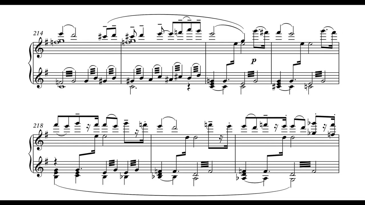 Mahler - 2nd Symphony, I - V fig. 31 (piano solo)