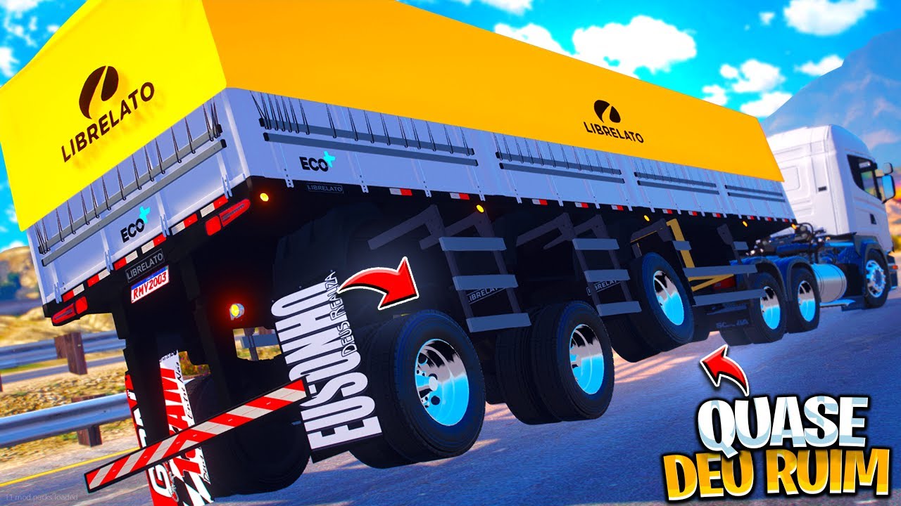 GTA V VIDA REAL | MINHA PRIMEIRA QUEBRA DE ASA COM MEU CAMINHÃO 🔥😰 #90