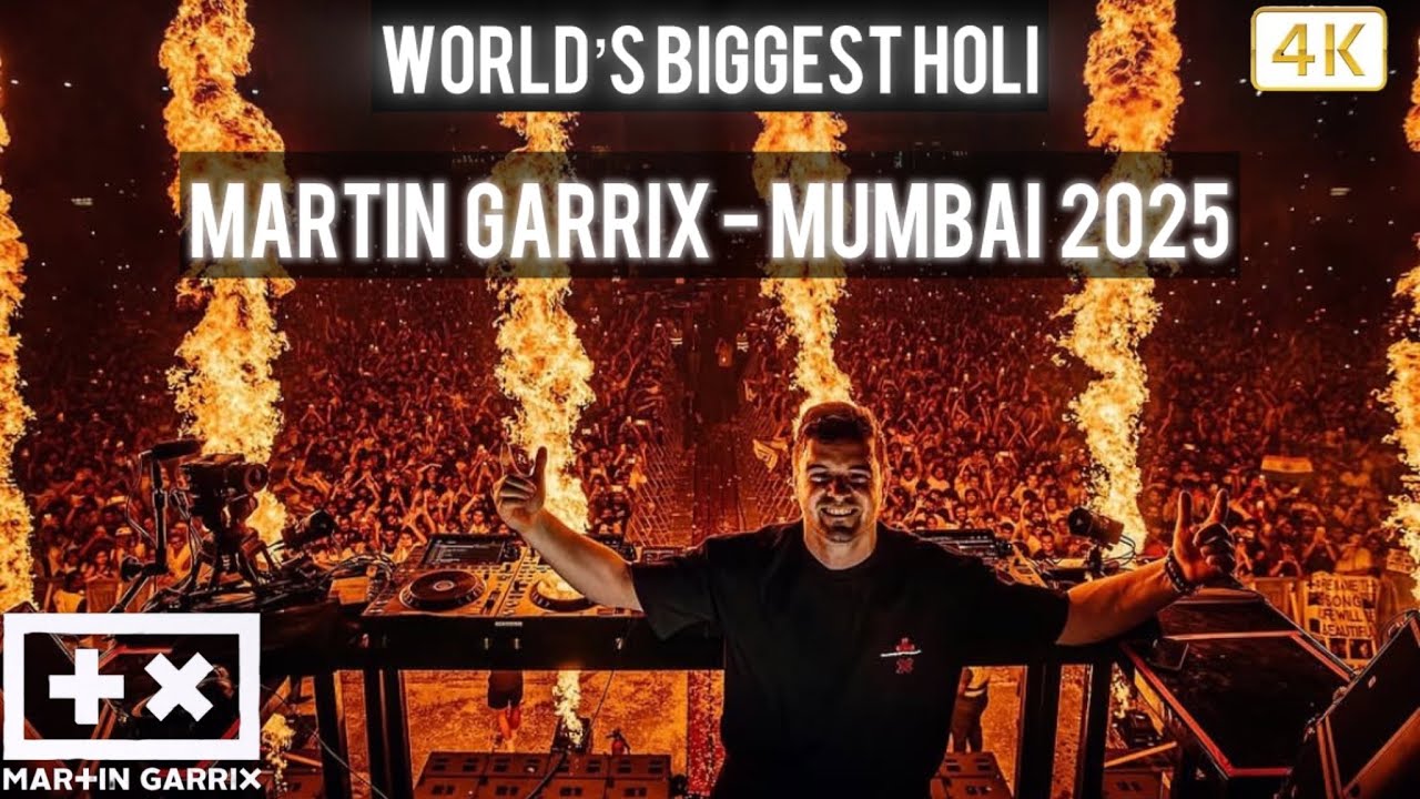 World’s Biggest Holi in Mumbai ft. Martin Garrix 2025 | DY Patil Stadium | #sunburn #martingarrix