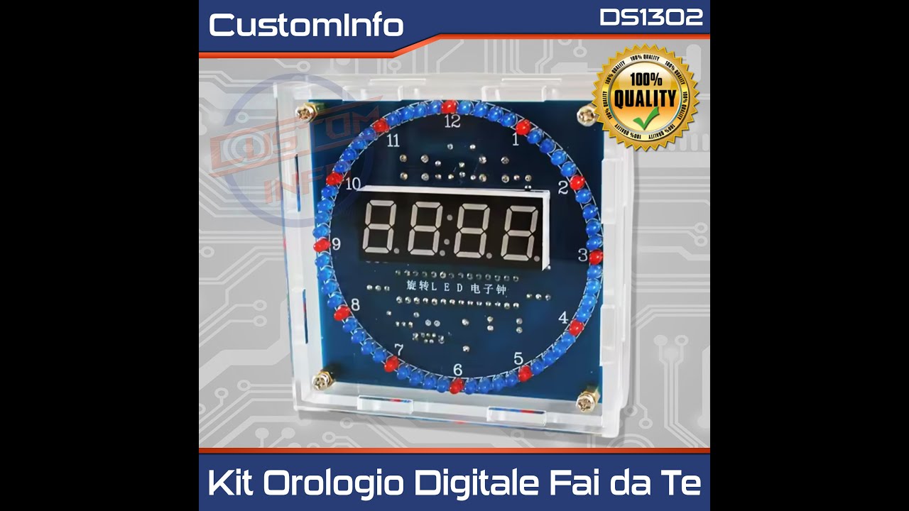 Tutorial Montaggio Kit Orologio Digitale LED DS1302 | Guida Facile Passo Passo