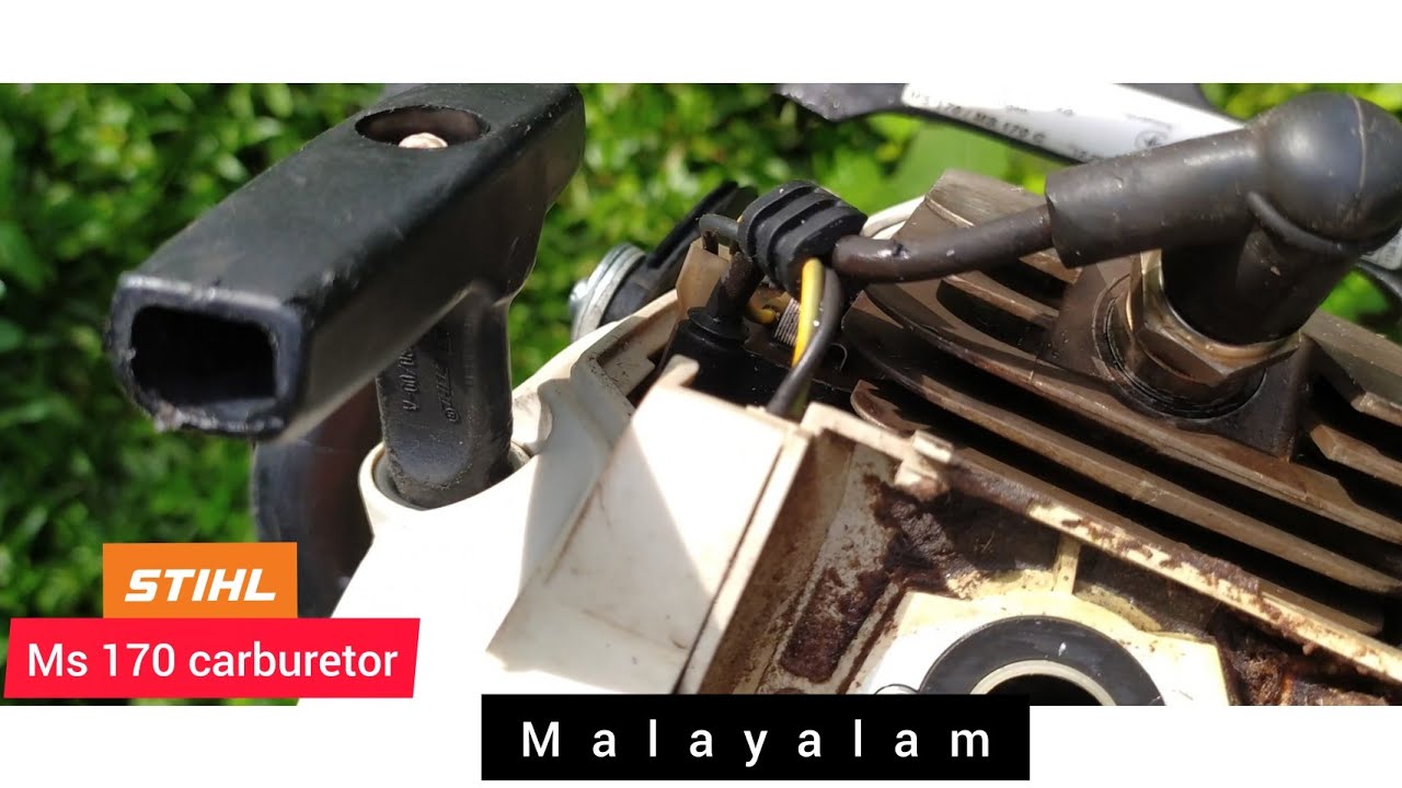 STIHL MS170,180 carburetor cleaning | Review in Malayalam
