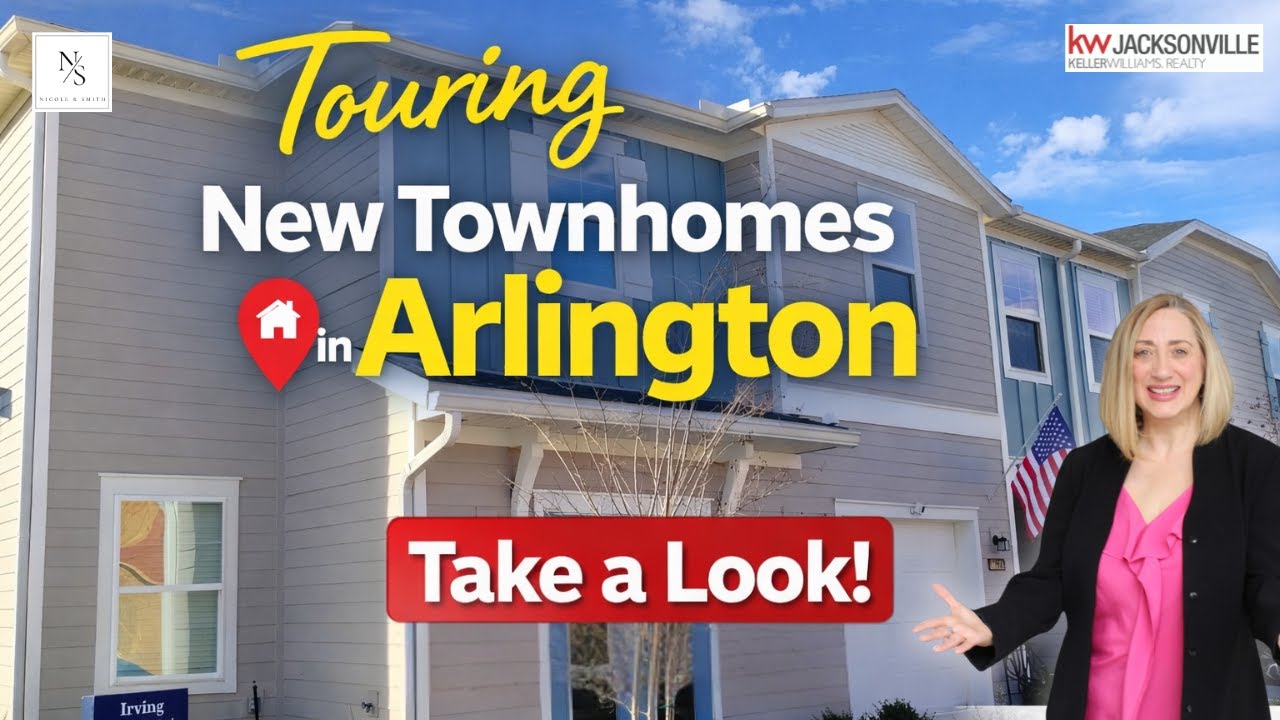Jacksonville FL Townhome Tour | Arlington/Mill Creek (32211) 3BR 2.5BA + High $200s–Low $300s