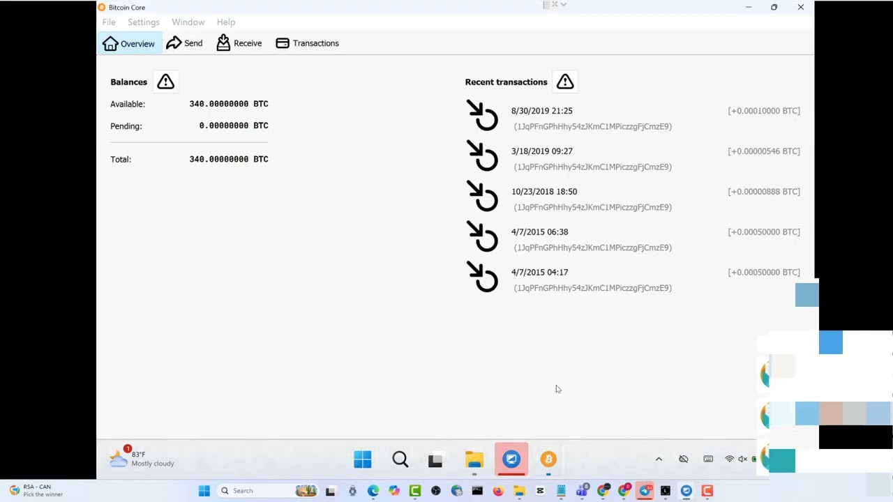 Bitcoin Core wallet with 340 BTC in wallet.dat file, no passphrase. Btcrecover software